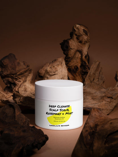 Deep Cleanse Scalp Scrub, Rosemary & Mint - MCLUX SHOP.