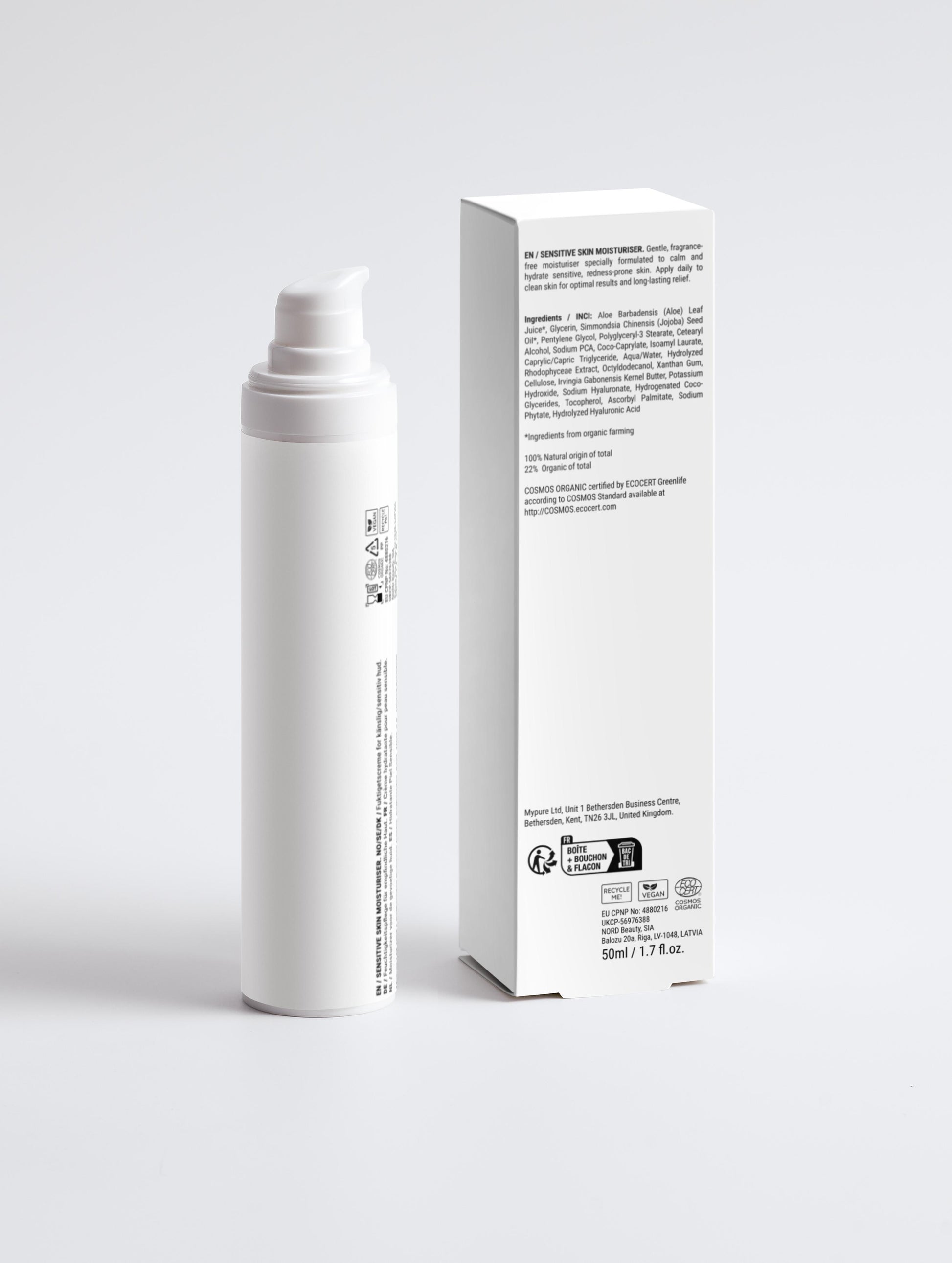 Sensitive Skin Moisturiser, Fragrance Free - MCLUX SHOP.