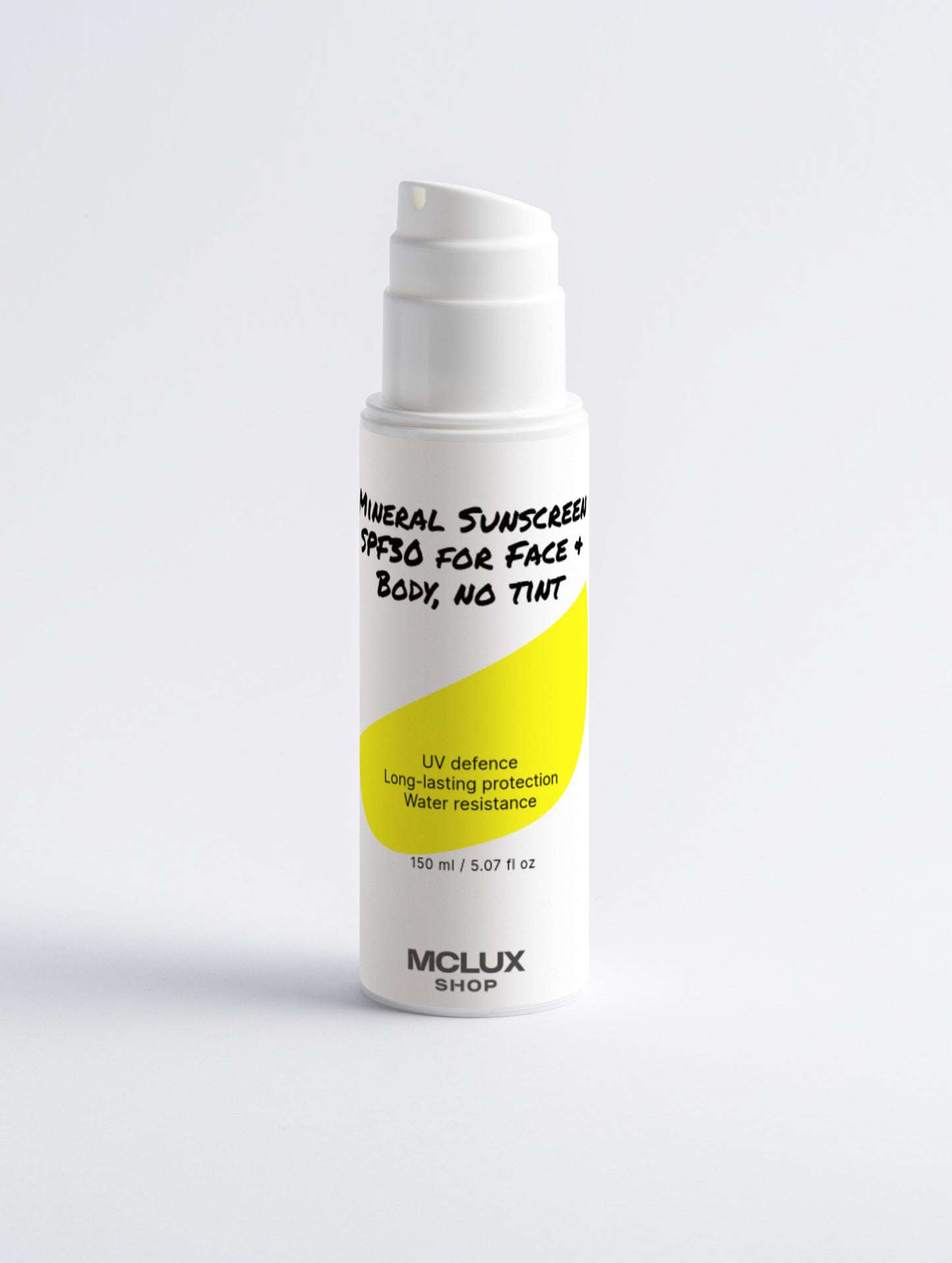 Mineral Sunscreen SPF30 for Face & Body, no tint - MCLUX SHOP.
