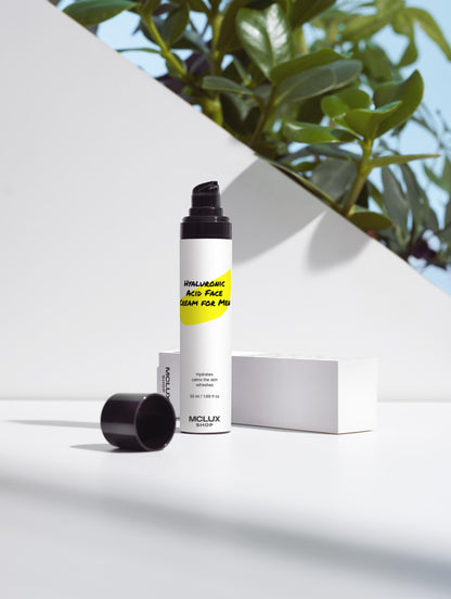 Hyaluronic Acid Face Cream for Men - MCLUX SHOP.