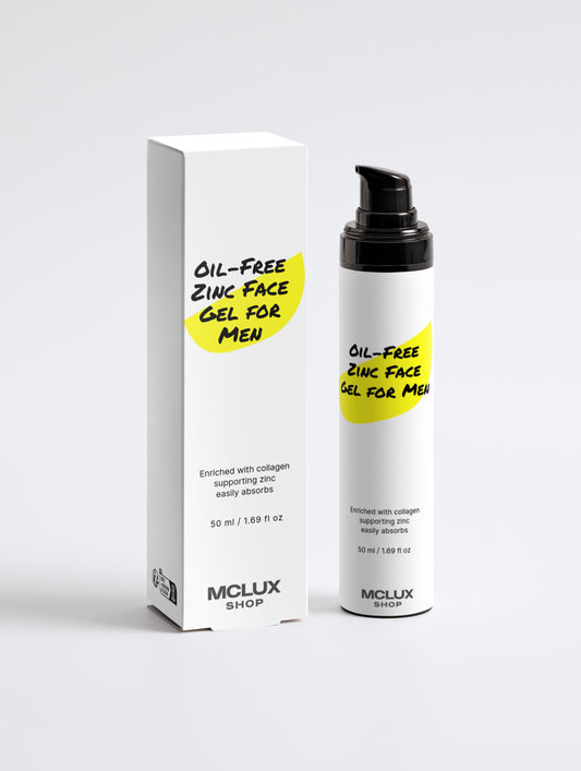 Oil-Free Zinc Face Gel for Men - MCLUX SHOP.