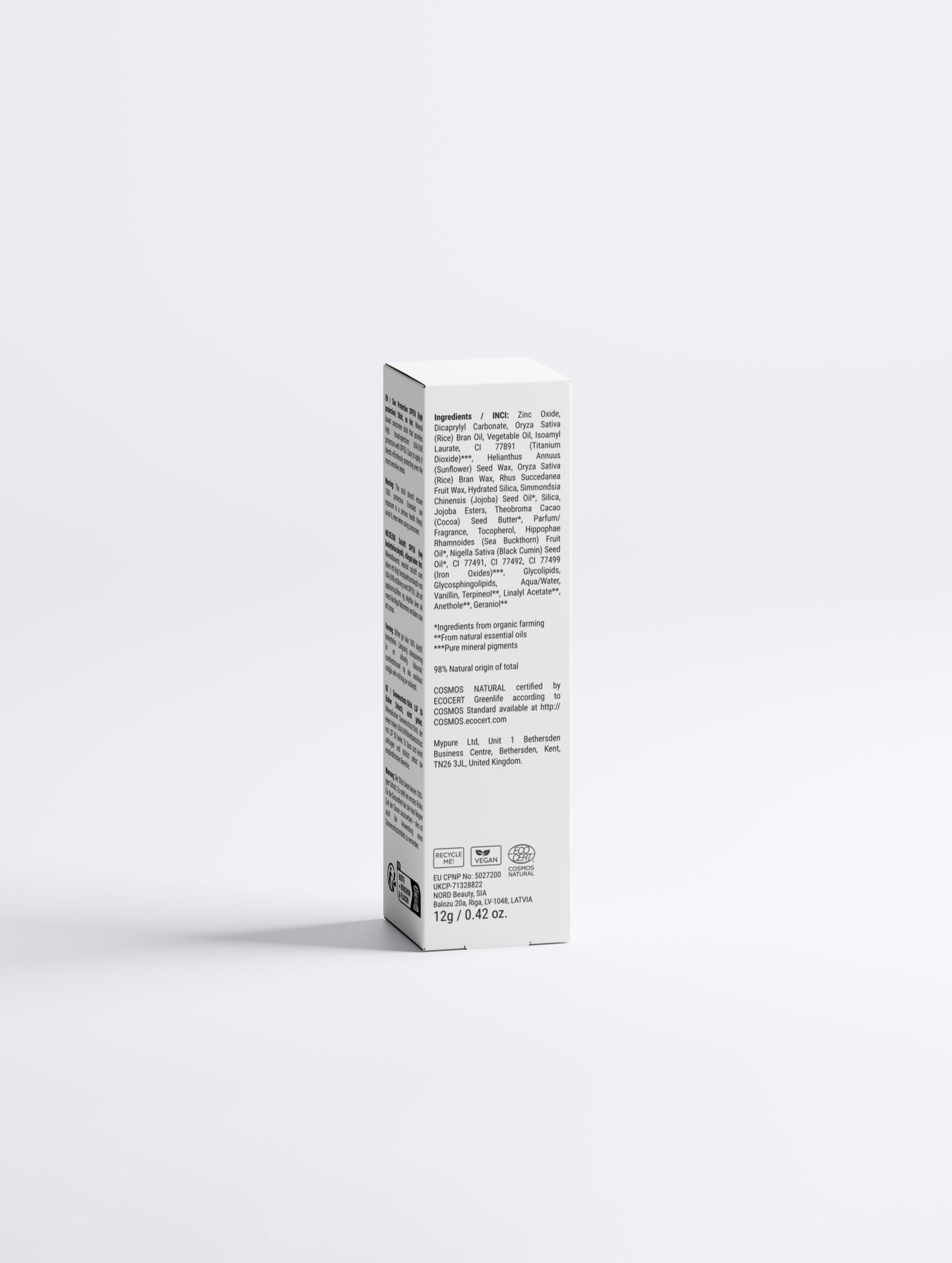 Sun Protection SPF50 Stick, no tint - MCLUX SHOP.