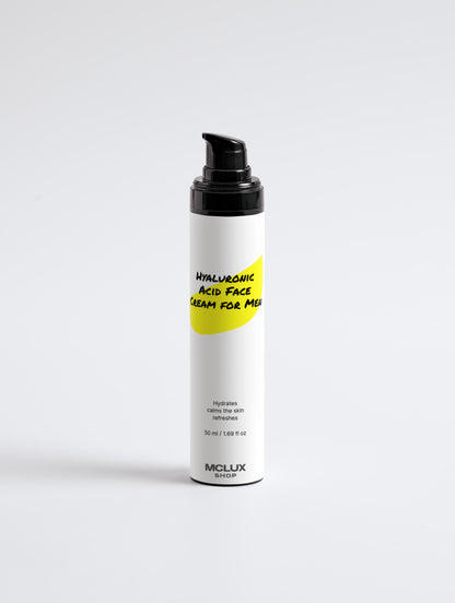Hyaluronic Acid Face Cream for Men - MCLUX SHOP.